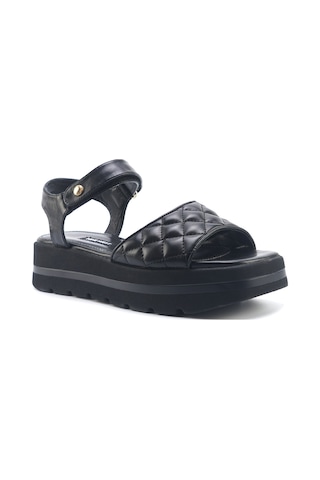 Nine West Orkessa 5fx Siyah Kadın Düz Sandalet 000000000101944959 Siyah