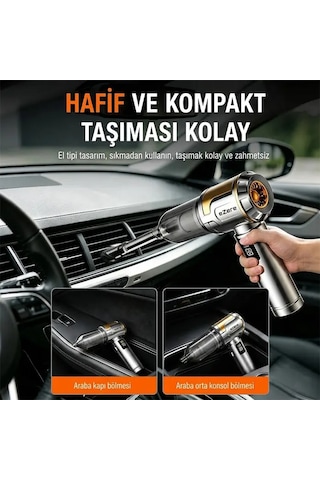 Hepsi Ezere Nanovac 22000pa Güçlü Portatif Vakumlu Kablosuz Üflemeli Mini Araç Süpürgesi- 5775 Najmaddin