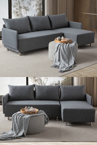 Mondy Köşe Koltuk Takımı Gri Antrasit