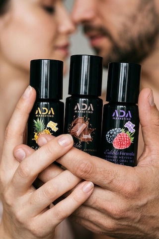 3 Lü Yenilebilir Aromalı Jel Seti 30 Ml Çikolata Ananas Orman Meyvesi