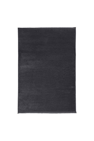 Aden Kaymaz Taban Halı, Aden Leona 1, Makinada Yıkanabilir Şönil Dokuma Halı Antrasit - 200 X 290cm Çok Renkli