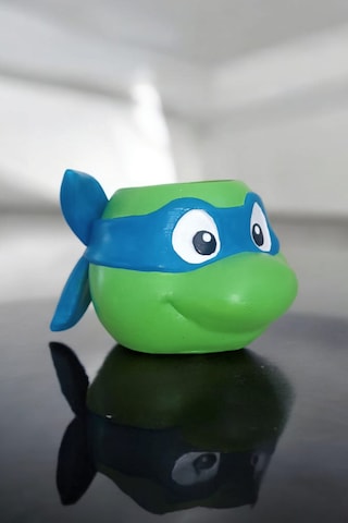 Ninja Kaplumbağa Şeklindeki Kalemlik Leonardo 7x10 Cm Mavi