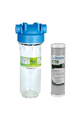 Atlas 10 Inç Dp Mono Housıng 3/4'' Dolu Filtre Kabı- Cto