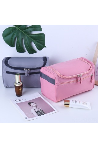 Geekyou Erkek Seyahat Tuvalet Çantası, Taşınabilir Büyük Kapasiteli, Dış Mekan Kullanıma Uygun, Organize Edici Dolap Çantası Siyah