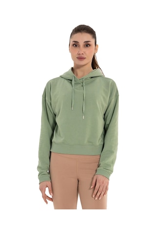 Inguz Kapüşonlu Hoodie Su Yeşili