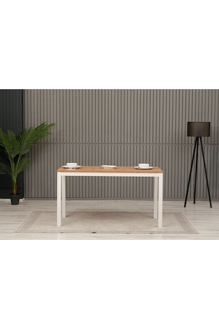 Yemek Masası 140x70x75 Beyaz Richmond Beyaz