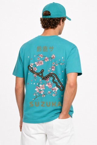 Bayloranzzo Suzuka %100 Pamuk Heavy Cotton Premium Kalite Unisex Tişört Su Yeşili