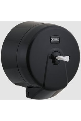 Vialli K3B Mini Cimri Içten Çekmeli Tuvalet Kağıt Dispenser Siyah