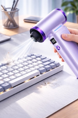 Mioji AD72 Pro 8000MAH 150000RPM Taşınabilir Güçlü Hava Üfleme Cihazı - Mor
