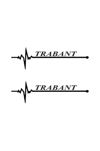 Nabız Ritm Oto Cam Sticker-miyrem Trabant 30 X 8 Cm