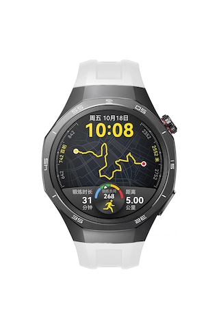 Huawei Watch Gt5 Pro 46mm İle Tam Uyumlu Kordon Metal Tokalı Yumuşak Silikon Kordon Kayış