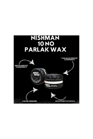 Nishman Full Force Maximum Control Jel Parlak Wax 10 150 Ml