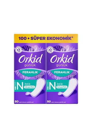 Orkid Günlük Ped Yaprak 100'lü