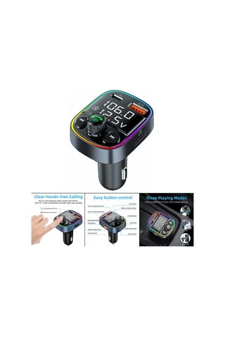 Suntek Araba Bluetooth Adaptörü Gerilim Göstergesi Sürücü