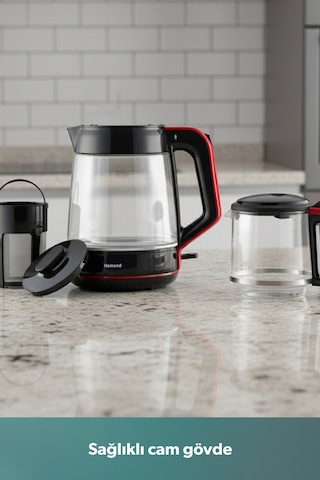 Homend Infinity XL 1764H Cam Çay Makinesi