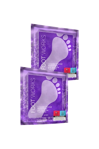 Avon Foot Works Lavanta Kokulu Nemlendirici Ve Rahatlatıcı Ayak Çorabı 2'li