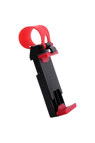 Moveevo Araç Direksiyon Telefon Tutucusu, Esnek Kauçuk Bandı İle Hızlı Kurulum, Yumuşak Silikon Pad İle Telefonu Korumak, Çoğu Telefon İçin Uyumlu