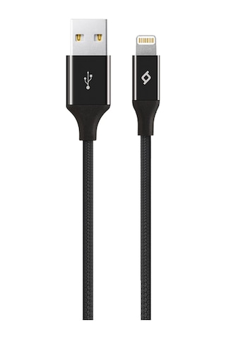 Ttec Alumicable Apple Uyumlu iPhone Şarj Kablosu Siyah