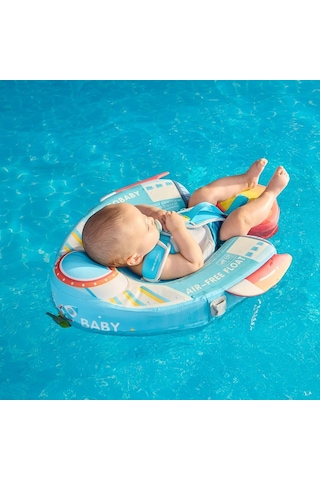 Mambobaby Yüzme Simidi - Rocketship, Emniyetli, Gölgelikli Ve Ayak Destekli