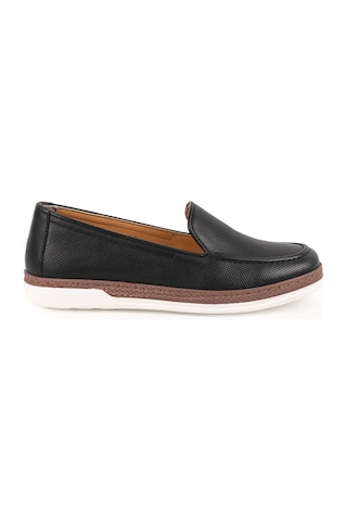 Libero L10.2080 Kadın Casual Jüt Detaylı Lazer Kesim Slip-on Ortopedik Comfort Anne Ayakkabısı Siyah