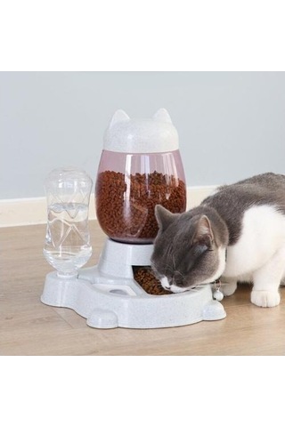 Soulader Otomatik Su Ve Mama Makinesi 2.2 Litre Kapasiteli Evcil Hayvan Besleyici Köpek Kedi Suluk Yemek Kabı