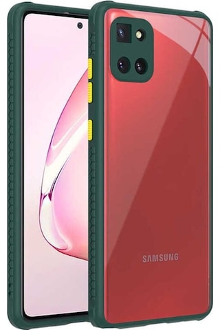 Samsung Uyumlu Galaxy A81 Note 10 Lite Kılıf Zore Kaff Kapak Koyu Yeşil