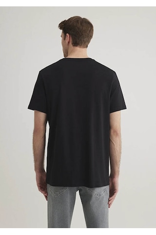 Mavi Jeans Baskılı Siyah Erkek T-shirt M066841-900 Siyah