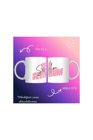 Sevgiliye Özel Kişiye Özel Kupa Bardak Aşk Temalı Yeni Tasarım Aşk-6 Aşk-6