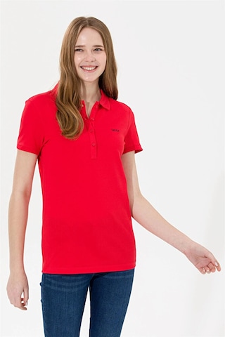 U.S. Polo Assn. U.s. Polo Assn. Kadın Basic Tişört 5066348-uk-vr013 Kırmızı