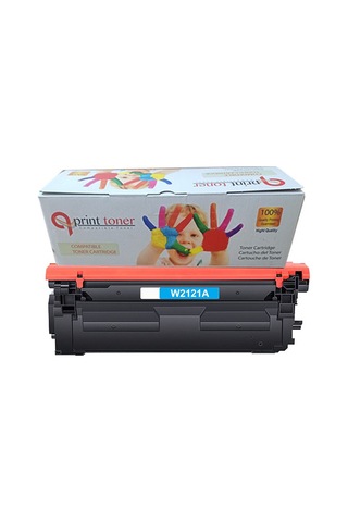 Qprint Toner Hp 212a W2121a Mavi Uyumlu Toner Çipsiz M554 M555 Mfp M578