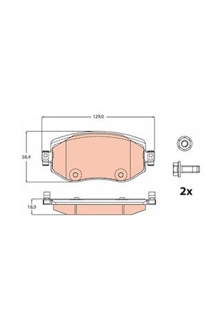 Renault Megane 4 1.3tce 140 2018-2025 Trw Ön Balata Netpar22610