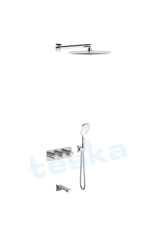 Teska T4000c Lande Ankastre Krom Termostatik Banyo Bataryası Diğer