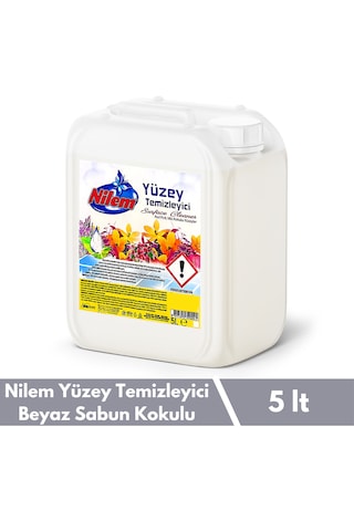 Nilem Beyaz Sabun Kokulu Yüzey Temizleyici 5 L