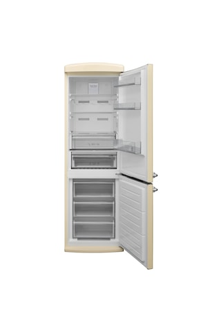 Vestel RETRO NFK37211 330 L No-Frost Buzdolabı Bej