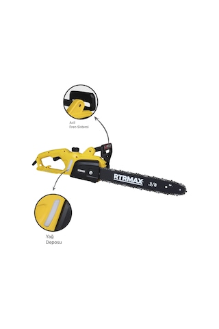 Rtrmax RTM9030 Elektrikli Ağaç Kesme Motoru 1600 W 40 cm Pala