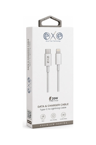 Exe Exe-c20 Type-c To Lightning Pd 20w Hızlı Şarj Kablosu