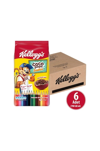 Coco Pops Jumbos Bts Mısır Gevreği 700x6 Adet, Lif, Demir Ve 6 Vitamin Içer