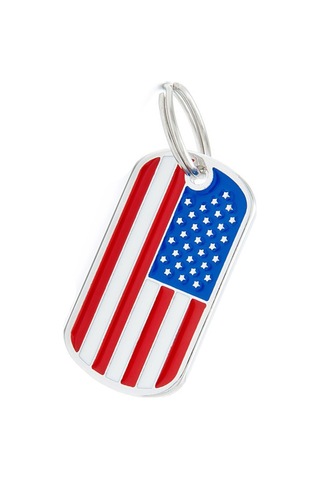"patriotic Pet Kolye - Amerikan Bayrağı Tasarımı İle Dayanıklı Çinko Alaşım Köpek Etiketi, Köpek Severler İçin İdeal Hediye" Diğer