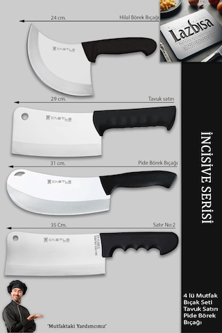 İncisive Serisi Mutfak Bıçak Seti Pizza Börek Kıyma Bıçağı Mft748