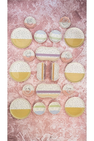 Bambum Lara - 26 Parça Porselen Kahvaltı Takımı Rafael Diğer