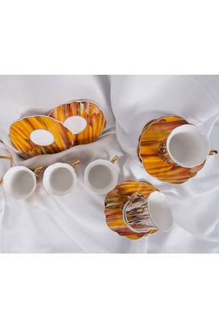 Aura Türk Kahvesi Fincan Takımı Çok Renkli