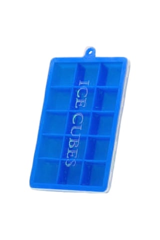 Besthome1 Mavi 15 Delikli Silikon Buzluk Kalıbı, Isıya Dayanıklı, Kapatıcı Kapaklı, Renkli, Baking & Bebek Yemeği Çok Renkli