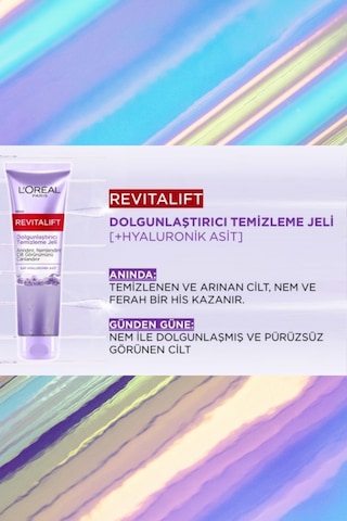 L'Oréal Paris Revitalift Filler Dolgunlaştırıcı Hyaluronik Asit Temizleme Jeli 150 ML