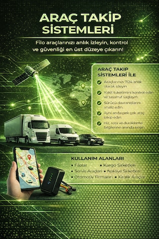 Araç Takip Cihazı Mobil Gprs Araç Motor Takip Sistemleri