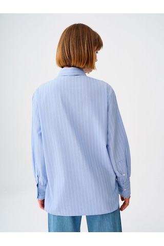 LOFT Loose Fit Kadın Gömlek U.kol Lf2037096 Q1.v1 Açık Mavi