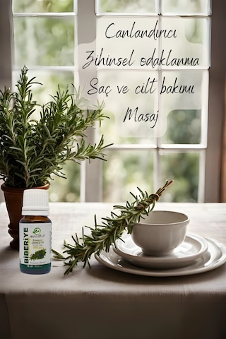 Einnatur Biberiye Uçucu Yağı %100 Saf Rosmarinus Officinalis 1 8-Sineol 10 ML
