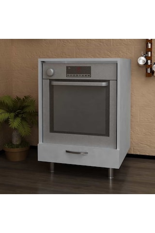 Dekorister Sema Ankastre Fırın Dolabı Beyaz