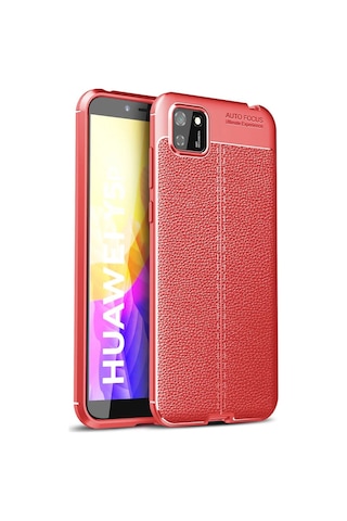 Newface - 780 - Huawei Y5p Kılıf Auto Focus Kapak - Csmo-tex - - Kırmızı