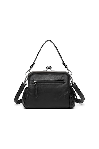 Smart Bags Yıkama Deri Burslu Postacı Kadın Çantası 21-k Barcelona 1903-7 Siyah