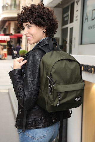 Jacbag Classic Junior -Tek Bölmeli Okul Çantası Junior Jac-Haki Çok Renkli
